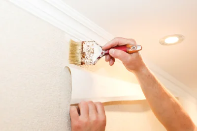 Pose de papier peint à Soulières — revêtements muraux et toiles de verre